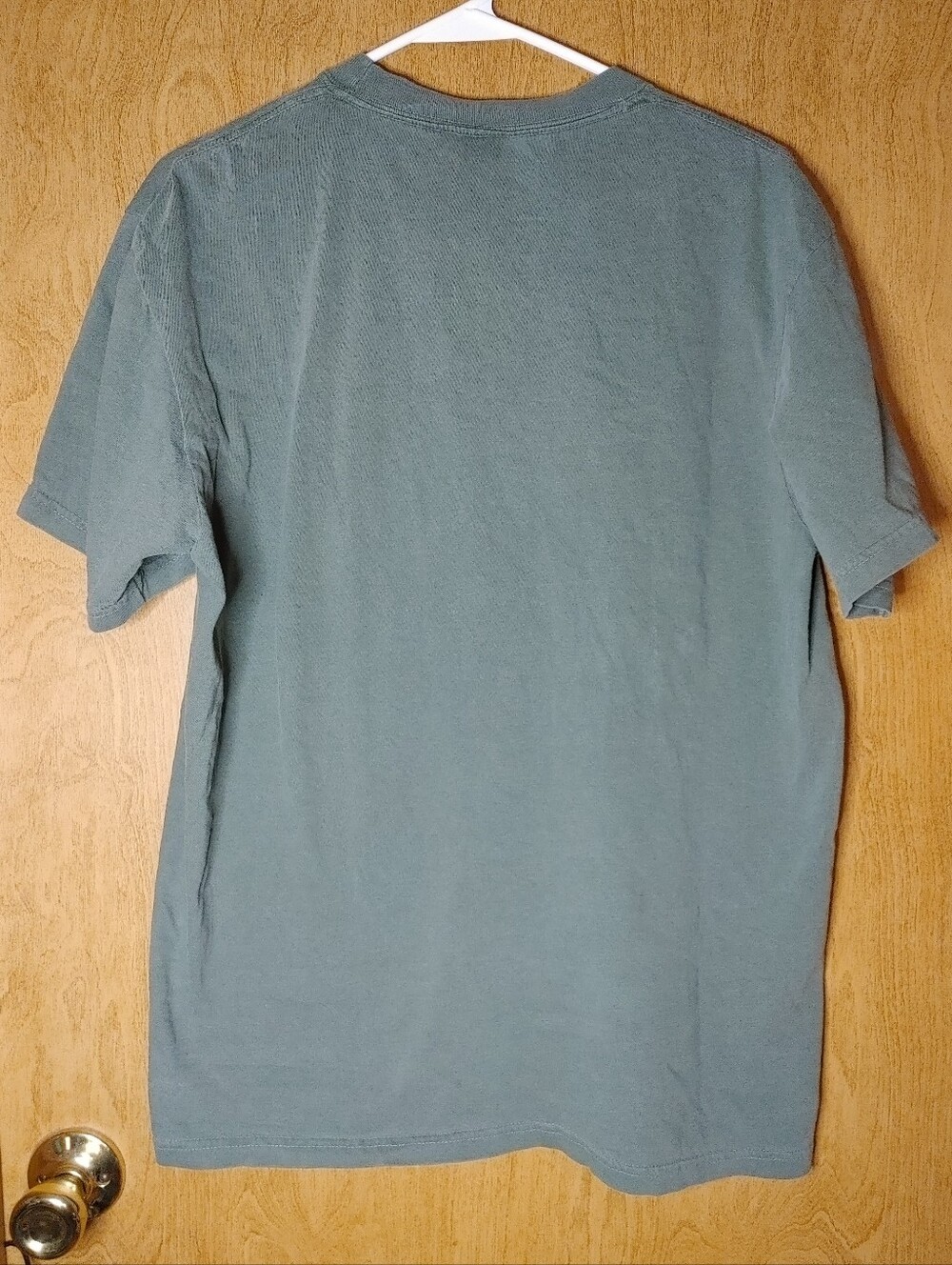 Comfort Colors Sage Green Heavyweight Tee With Mad Hatters Graphic - Picture 2 of 7